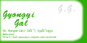 gyongyi gal business card